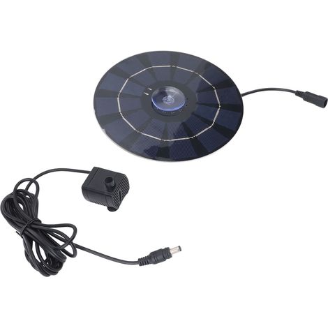 10W monokristallines Silizium-Rundpanel-Solaranlage für Gartenteiche, DC18V-Pumpenset, 3 m Pumpenkopf (1/5)