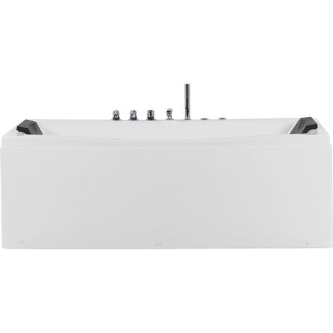 Bañera de hidromasaje de acrílico sanitario blanco individual 173 x 81 cm rectangular estilo moderno Moor (1/5)