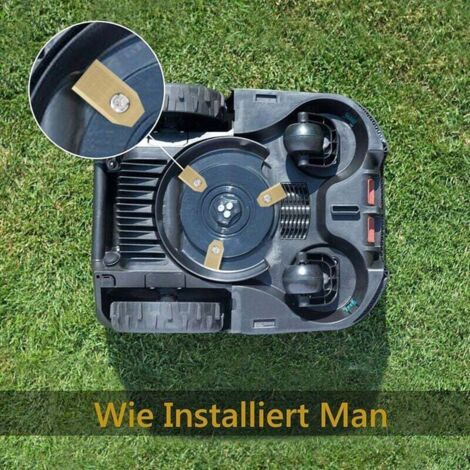 FOREHILL Titan-Ersatzmesser für Husqvarna Rasenmäher, 45er-Pack Rasenmähermesser, Rasenmäherzubehör mit Schrauben (1/4)