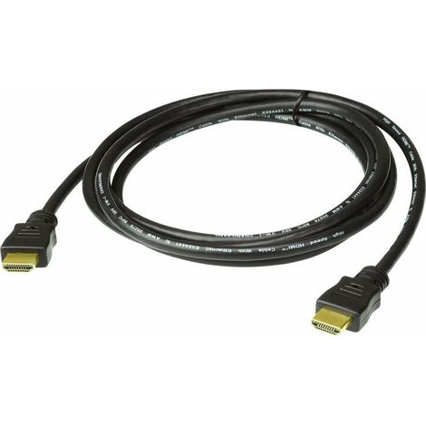 Cable HDMI Aten 2L-7D02H-1 de 2 m, tipo A (estándar), color negro. (1/3)