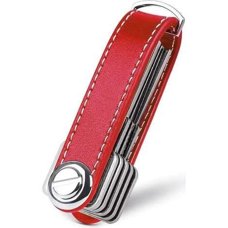 Porte-clés en Cuir Porte-clés Homme détachable Porte-clés Porte-clés Intelligent de Poche. boîte-Cadeau stylée (Peut accueillir 10 à 12 clés Multiples) (1/4)