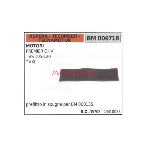 ASPERA filtro de aire PREMIER motor cortacésped 006718