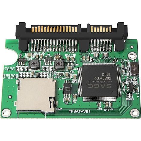Adaptateur de carte micro SD SATA pour carte TF SATA 2,5 pouces 15 broches + 7 broches (1/4)