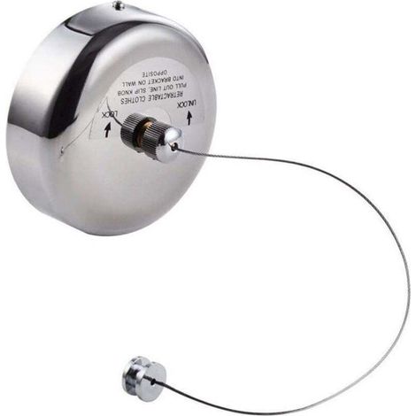Sèche-linge Télescopique - Acier Inoxydable 304 - Pour Balcon Intérieur Extérieur - Longueur Réglable Jusqu'à 2,8 M - 1 Pièce (1/4)