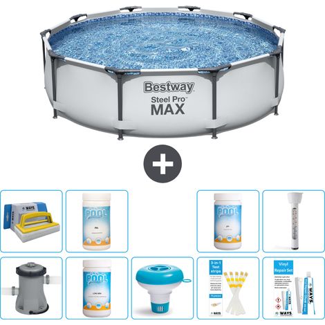 Bestway Bestway Steel Pro MAX Ronde - 305x76 cm - 10-pièces  S43340