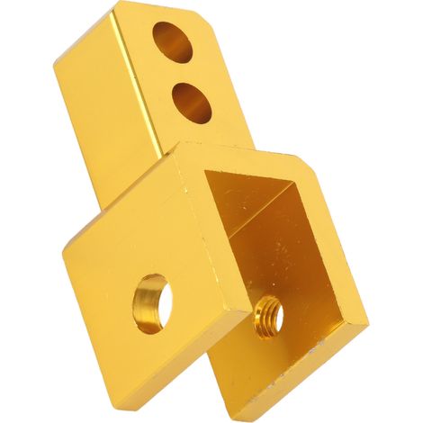 Collier de rehaussement d'amortisseur en alliage d'aluminium pour motos, véhicules électriques et VTT (jaune) (1/5)