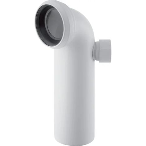 Codo de conexión Geberit 90° con toma adicional a la derecha: d=110mm, d1=50mm, blanco alpino, 152615111