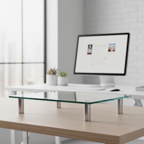 Elevador de pantalla de 70 cm, elevador de monitor, soporte para monitor, estante, elevador, soporte, soporte, estante para pantalla, elevador de PC y TV, soporte, mesa