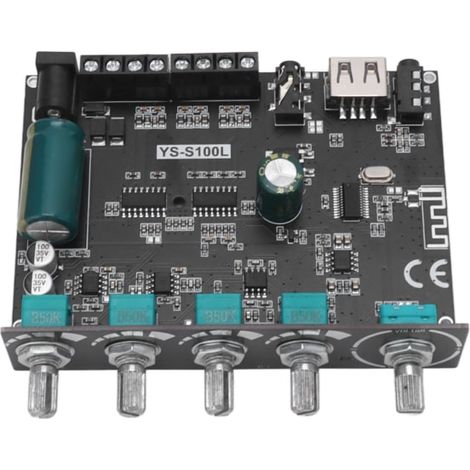 Carte amplificateur Bluetooth 2.1 canaux 2x50W 100W, module audio avec contrôle APP, ampli stéréo sans fil pour haut-parleurs, 2 voies (1/5)