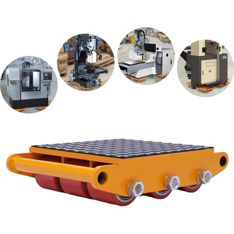 Déplaceur de machines lourdes 15T, capacité de charge de 33 000 lbs, acier coulé durable (1/5)