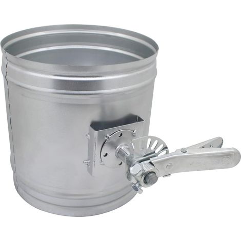 Registre manuel air ventilation climatisation reglage vmc clapet hotte aspirante tuyau de poêle avec clé de tirage à granules tuyau cheminée (1/5)