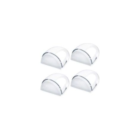 Topes de puerta, [Juego de 4] Topes y protectores de puerta transparentes, Topes de puerta adhesivos para suelos y parquet, Protectores de puerta para la protección de puertas y paredes