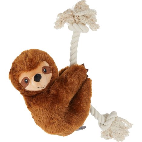 Jouet pour Chien Paresseux Marron sur Une Corde (1/3)