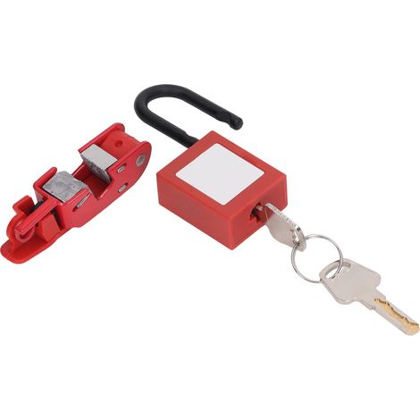 Kit de verrouillage de disjoncteur : dispositif de verrouillage haute résistance pour disjoncteur avec cadenas en nylon
