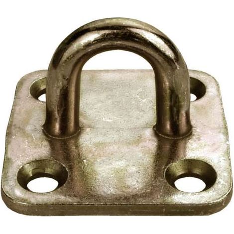 CONNEX - OCCHIOLO SU PIASTRA ZINCATO GIALLO - 36 X 36 X 3,0 MM.
