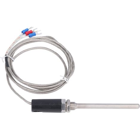 Sonde thermocouple PT100 fil blindé étanche capteur température -200 à 450°C WZPT-10 (1/5)