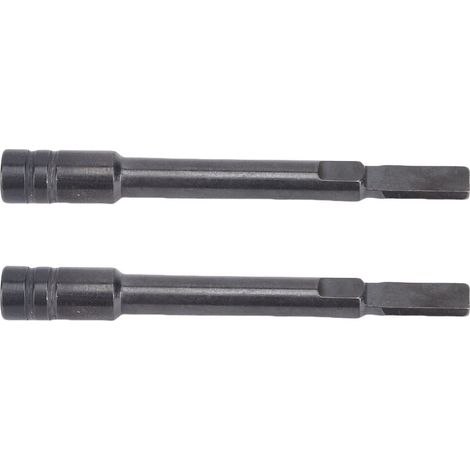 Lot de 2 rallonges pour embouts de tournevis multifonctions, compatibles avec les embouts plats Signal et les adaptateurs hexagonaux 1/4 pouce.