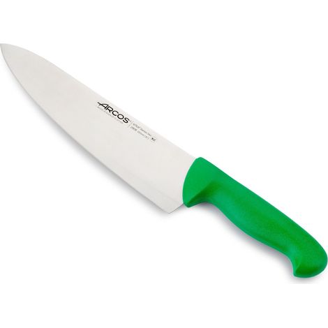 Kochmesser Arcos Farbe - Prof 290821 aus Nitrum-Edelstahl und mango ergonomisches grünes Polypropylen mit 25 cm Klinge, Vitrine (1/5)