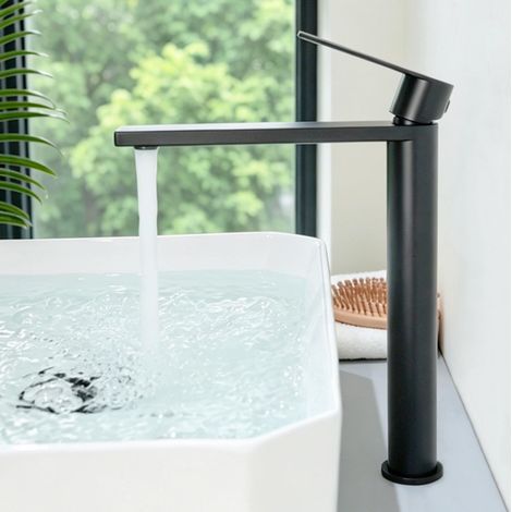 Robinet Lavabo Salle de Bain Haut, Mitigeur Lavabo Vasque à Poser (1/5)