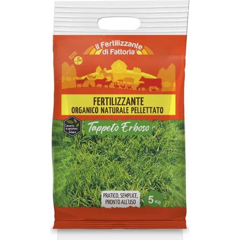 fertilizzante di fattoria per tappeto erboso euroterriflora 5 kg