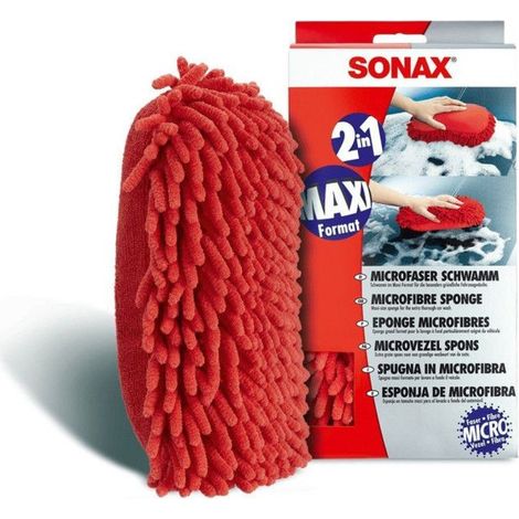SONAX ÉPONGE MICROFIBRE 428100 (1/3)