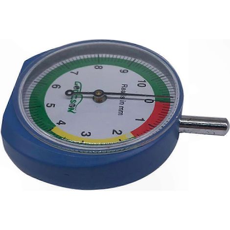 Jauge de profondeur de bande de roulement à cadran code couleur pour mesurer l'usure des pneus, idéale pour mécaniciens auto professionnels et amateurs, 50 mm. (1/5)