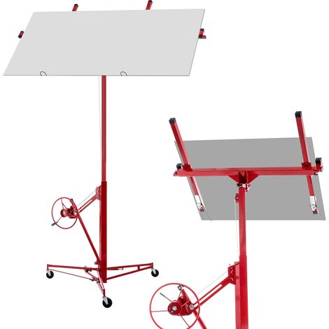 Elevador de placas para construcción en seco HOMVRA, hasta 68 kg, altura 140-350 cm, inclinación 60° (1/5)