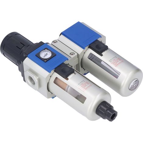 3-in-1 Druckluftfilter, Regler, Öler und Wasser-/Ölabscheider (2 Einheiten) GFC400-10 (1/5)
