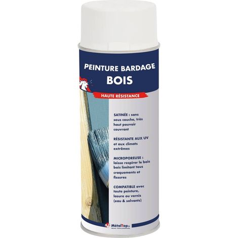 Peinture Bardage Bois - 0.4 L - Bombe 400 mL    - 6020 - Vert oxyde chromique - Metaltop (1/5)