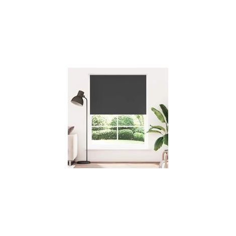 Verdunkelungsrollo 144,4 x 230 cm, Stoffbreite 140 cm, schwarz - Crezuo