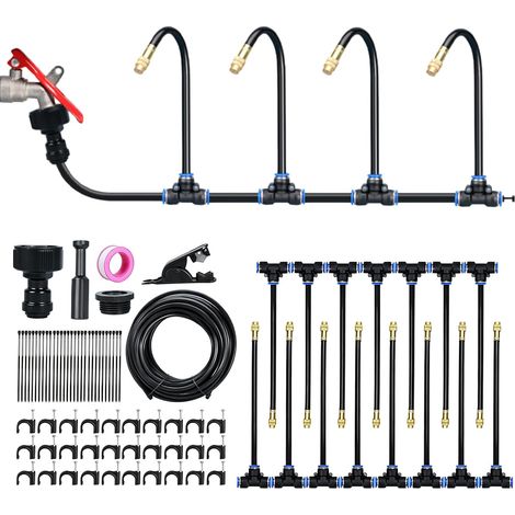Système D'irrigation Automatique De Jardin 15 M À 360 °, Système D'irrigation Jardin, Système D'irrigation Utomatique Pour Jardin, Kit D’Irrigation Système De Brumisateur, Pour Jardin, Plantes (1/5)