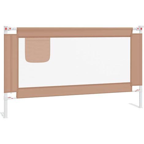 Maison Exclusive - Kleinkind-Bettschutzgitter Taupe 140x25 cm Sto (1/5)