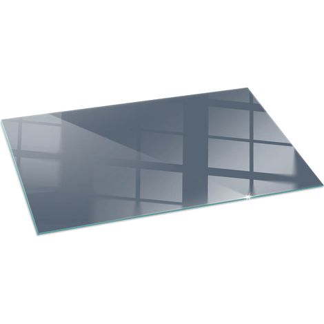 Premium Kaminbodenplatte Funkenschutzplatte Für Kaminofen Glasplatte für Kamin Feuerfeste Unterlage Farbe Dunkelblau 140x70 cm