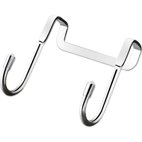 Edelstahl, perforationsfreier Schranktür-Kleiderhaken, Wandhaken
