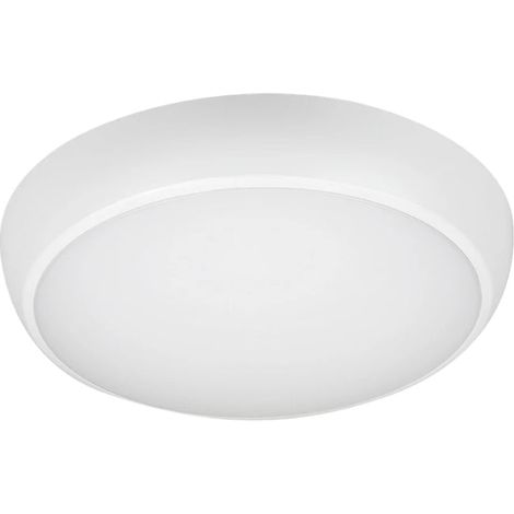 Plafonnier LED Rond 12/16W 100lm/W IP65 IK08 Blanc avec Module de Secours 3h + AT - SILUMEN (1/3)