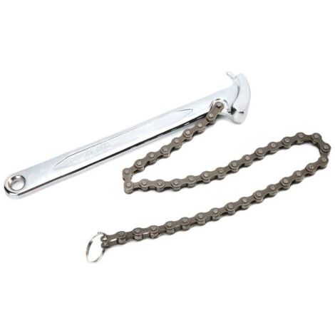 QORVA-Clé à chaîne de 9 pouces, pince à tuyau réglable, cliquet réversible, raccords d'outils de filtre à huile (1/5)