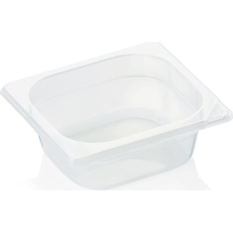 Bac GN 1/6 polypropylène H 65 mm 0,7 ltr transparent GN 89 - Was Germany