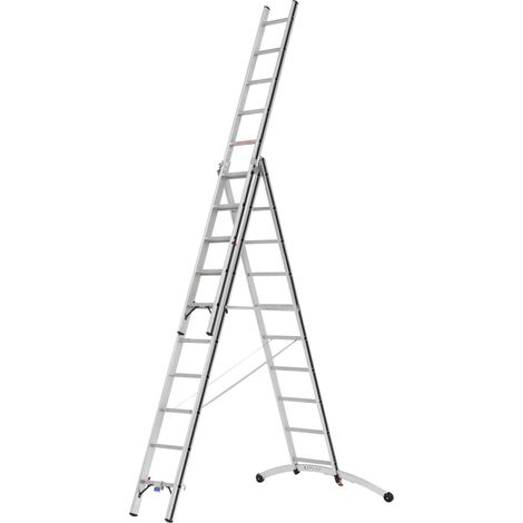 Mehrzweckleiter 3x10 Sprossen - Länge ausgefahren 6.62m - 7024730