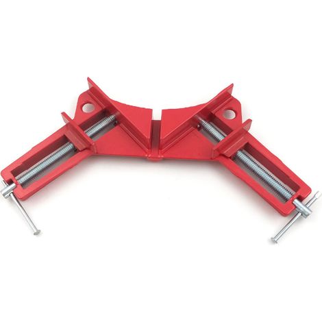 Étau Presse d'Angle 90° Largeur 75 mm - Serrage à Vis pour Travaux de Menuiserie - Chantier et atelier - Beast