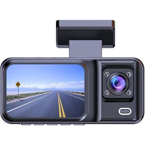 Autokamera DVR Eingebauter DVR Zwei Kameras für vorne und innen Full HD 120 Weitwinkel Durchgangsaufzeichnung Schwerkraftsensor mit 32 GB (1/5)