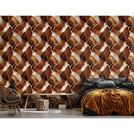 Wallarena Vliestapete Marmoroptik Abstrakt Gold Glamour für Wohnzimmer und Schlafzimmer, 10 m x 50 cm – inkl. Kleister & Anleitung (1/5)