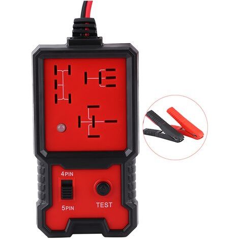 RHG Testeur de relais de voiture portable 12V Outils de diagnostic d'affichage à LED à 4 broches à 5 broches pour la réparation automatique (1/5)