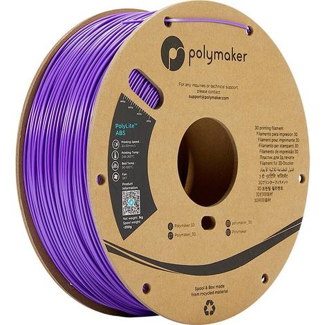 Filamento per stampante 3D Polymaker polyLite ABS resistente alta temperatura