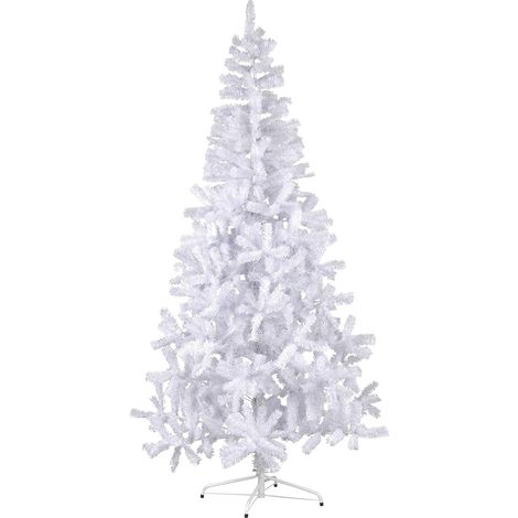 Beschneiter Weihnachtsbaum ,Canadian', weiß, outdoor, 210cm