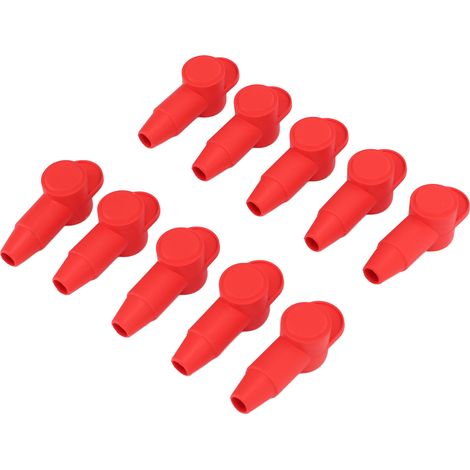 10 Silikonpads, rote Kabelschuhe für Generatorbatterieanschlüsse, Ersatz für 10-2AWG-Kabel (1/5)