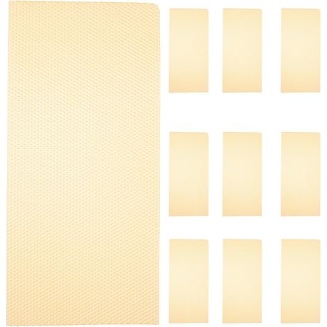 10 Stück natürliche Bienenwachswabenplatten für Imkerei (1/5)