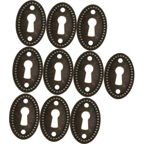 Lot de 10 plaques décoratives ovales en alliage zinc pour (1/5)