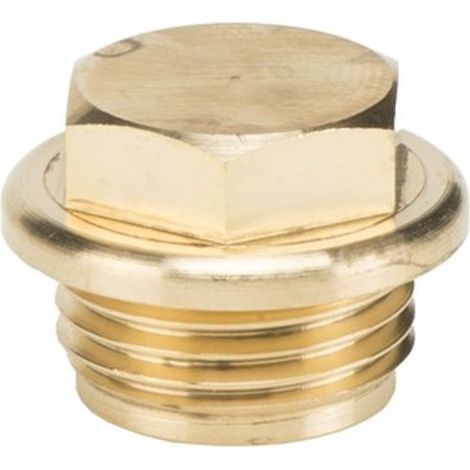Resideo Tapón hexagonal S15 Latón, R 1/2, 2248700