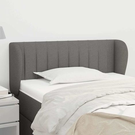 vidaXL Cabecero de tela gris oscuro 83x23x78/88 cm (1/5)