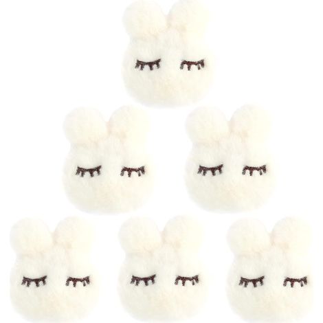 Lot de six pinces pour couette en coton lapin anti dérapant pour drap et housse de couette accessoire